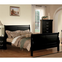 Black sleigh deals bed